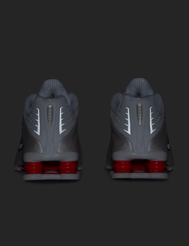 Nike Shox R4 Rubber-trimmed Shell Sneakers In White
