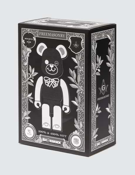 Medicom Toy - Fragment Design X Freemasonry 400% + 100% Be@rbrick 