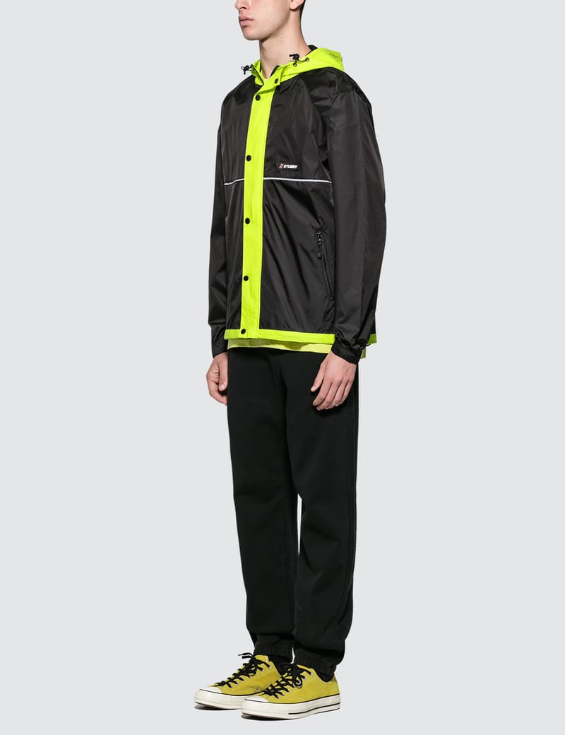 stussy honeycomb hooded jacket