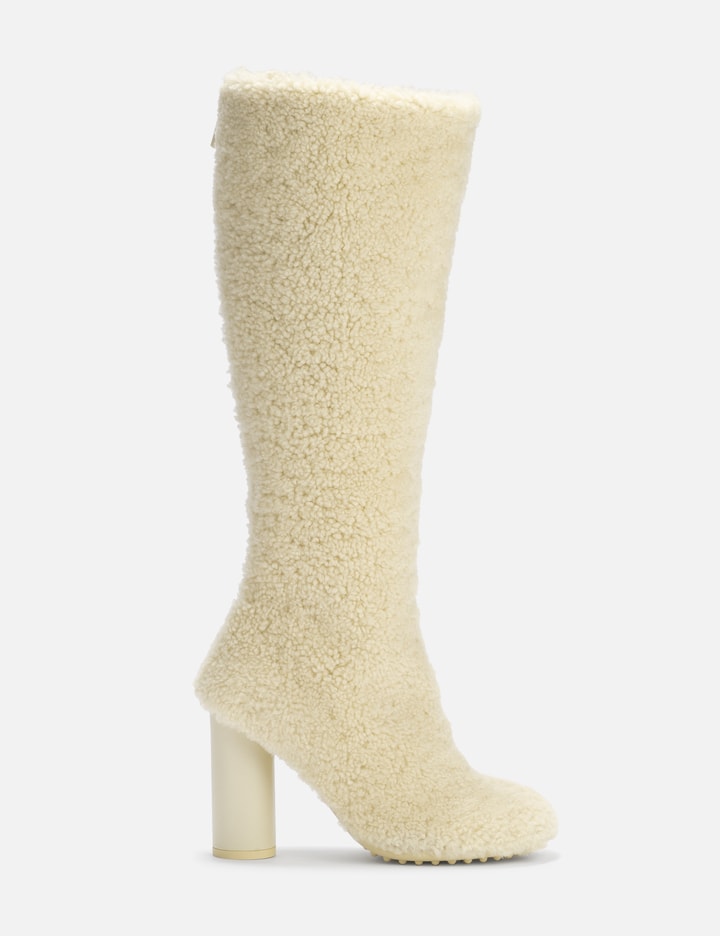 Bottega Veneta Atomic Curly Boot In Beige