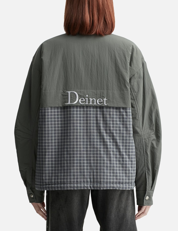 CHECK CONTRAST BOMBER JACKET CHARCOAL Placeholder Image