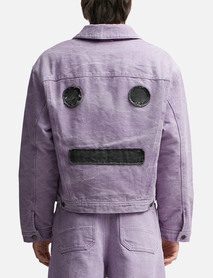 Acne Studios - Face logo canvas jacket - Smoky Purple