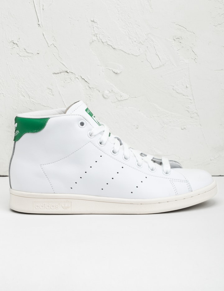 White/Green Stan Smith Mid Shoes Placeholder Image