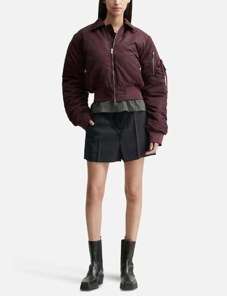 Cropped Bomber Jacket view 11