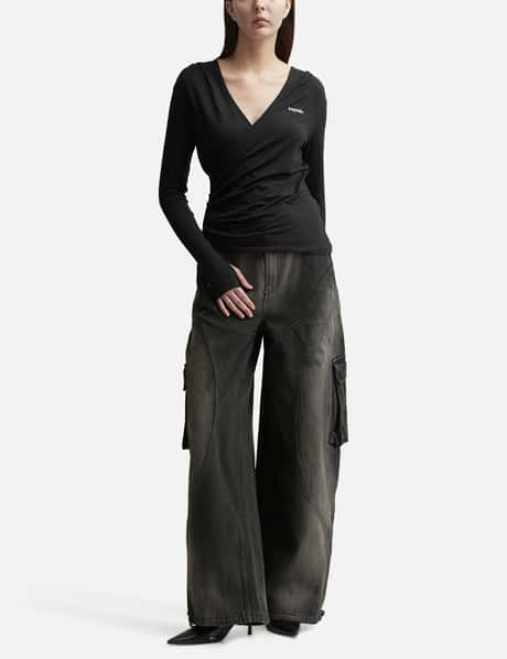 DRAPED HOODED TOP view 11