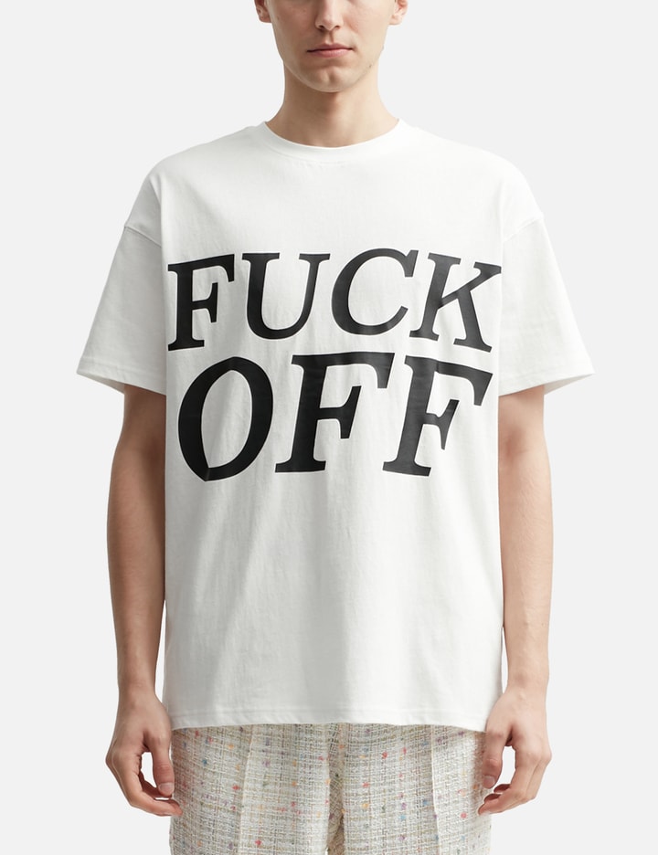 Advisory Board Crystals Abc. Fuck Off T-shirt In White