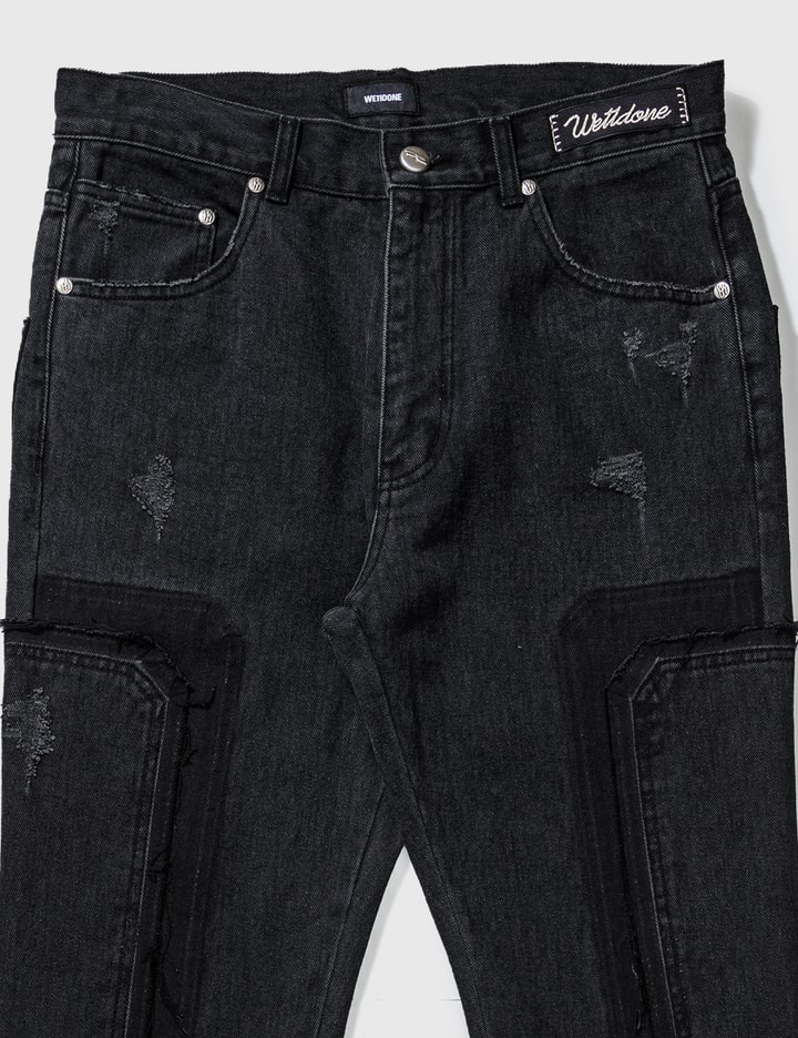 Black Washed Patch Work Jeans Placeholder Image