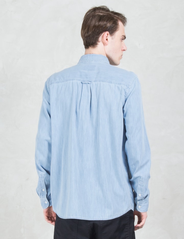 Stone Bleached 5.8oz Civil L/S Denim Shirt Placeholder Image