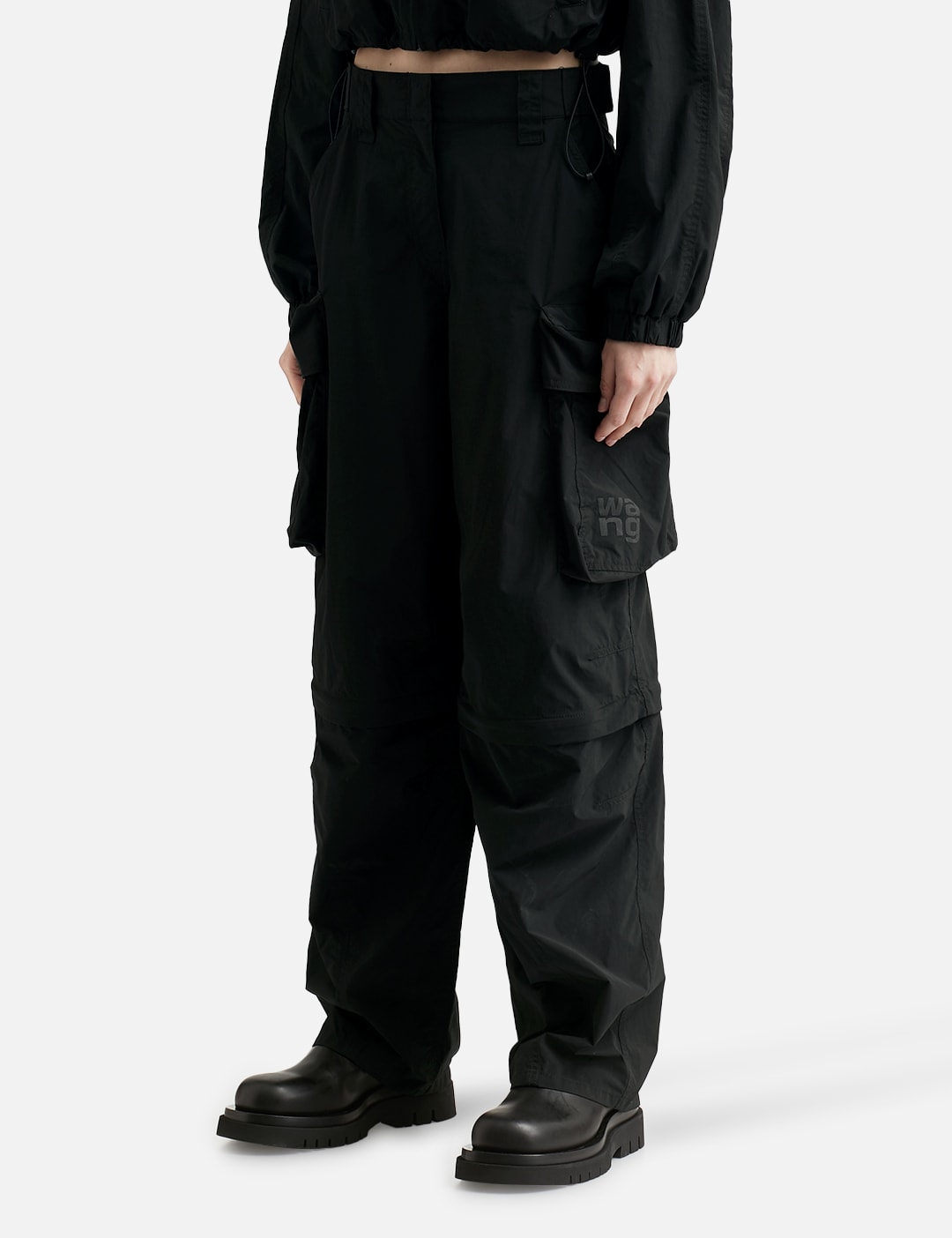 BIG POCKET KNEE ZIP CARGO PANTS view 20