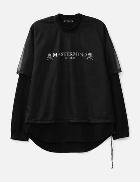 마스터마인드 월드 Sheer Layered Boxy Long Sleeve T-shirt