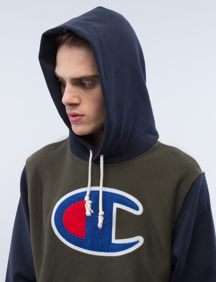 Tri-Color Oversize Logo Hoodie Placeholder Image