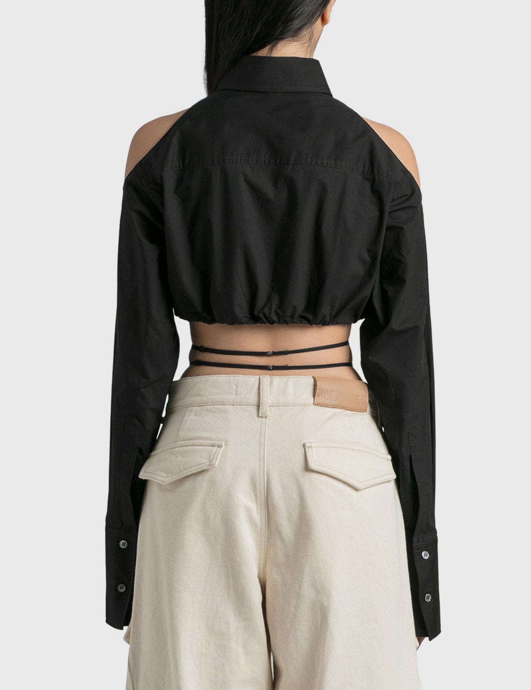 Cropped Shirt With Shoulder Cut-Outs view 15