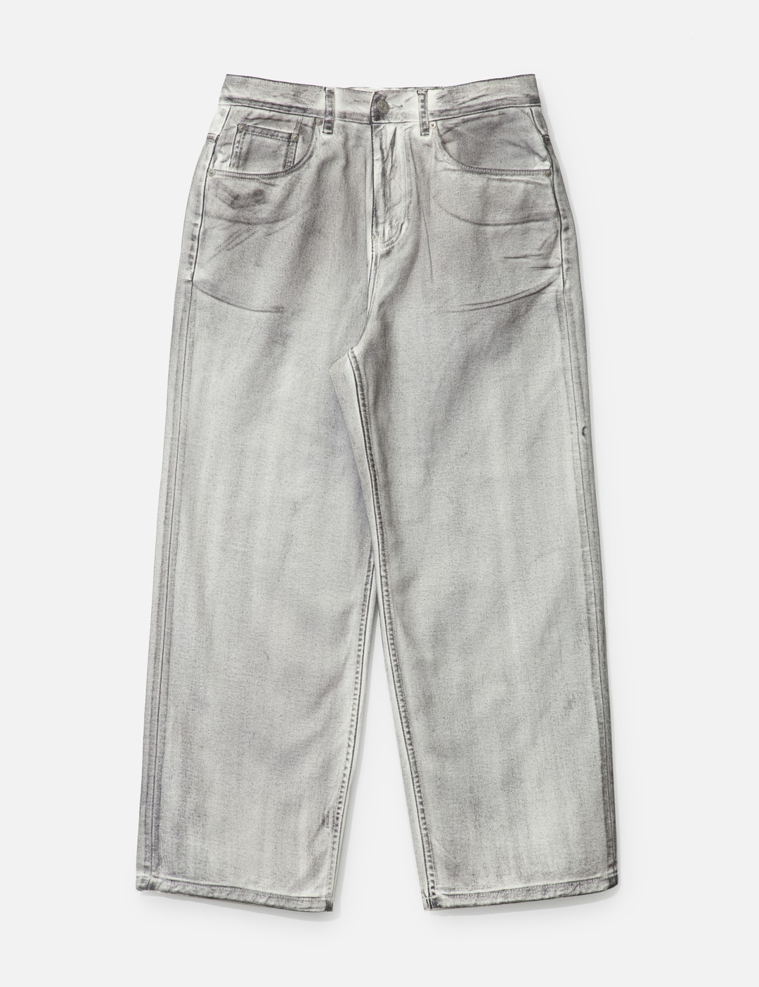Dirty Washed Wide Denim Pants view 7