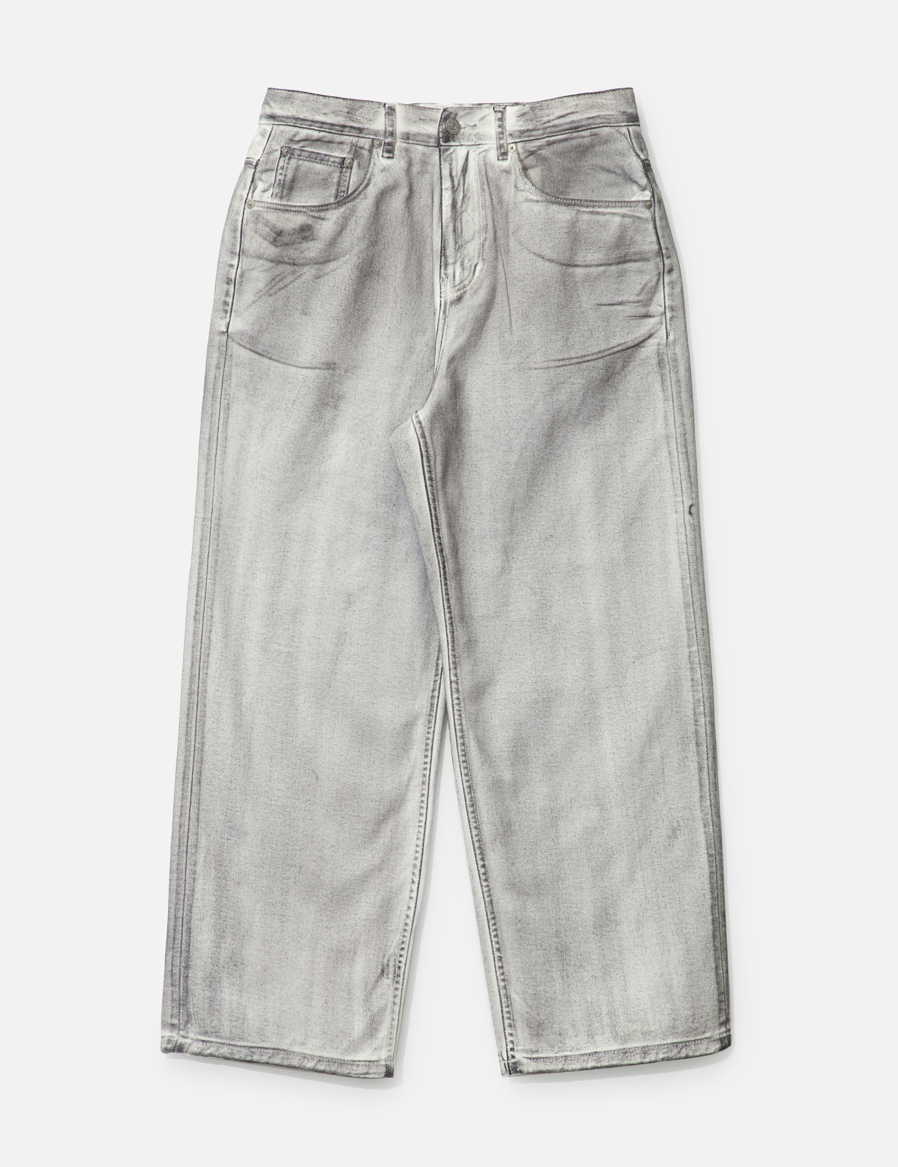 Dirty Washed Wide Denim Pants view 16