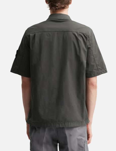 Supima® Cotton Twill Stretch-TC Short-Sleeve Overshirt view 12