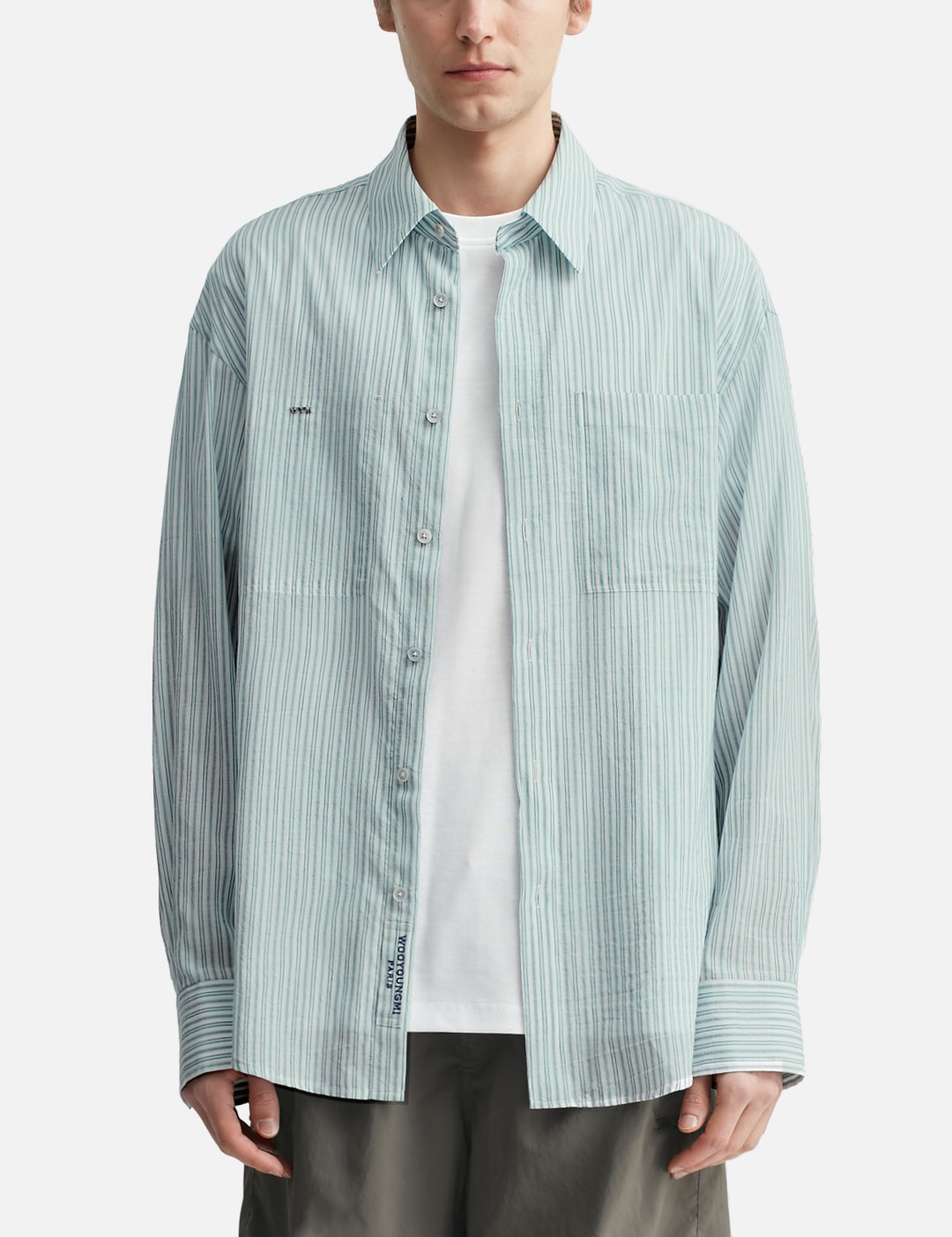Logo Pocket Stripe Shirt view 11