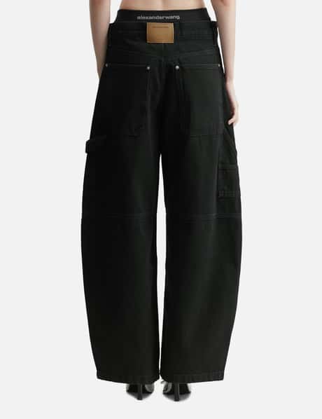 Prestyled Mid Rise Oversized Jean With Logo Elastic view 9