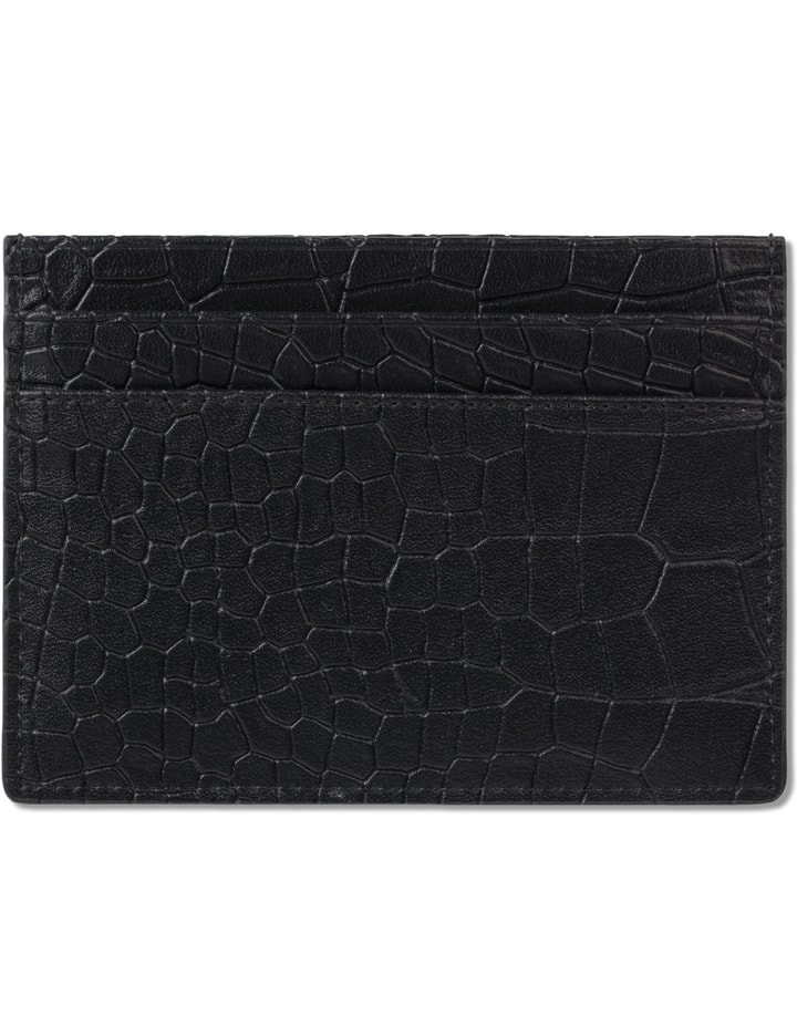 Card Holder Double Crocodilien Mat - Wallets and Small Leather