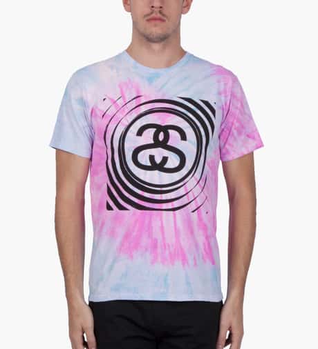Stüssy Aqua Spiral SS Tie-dye T-Shirt HBX