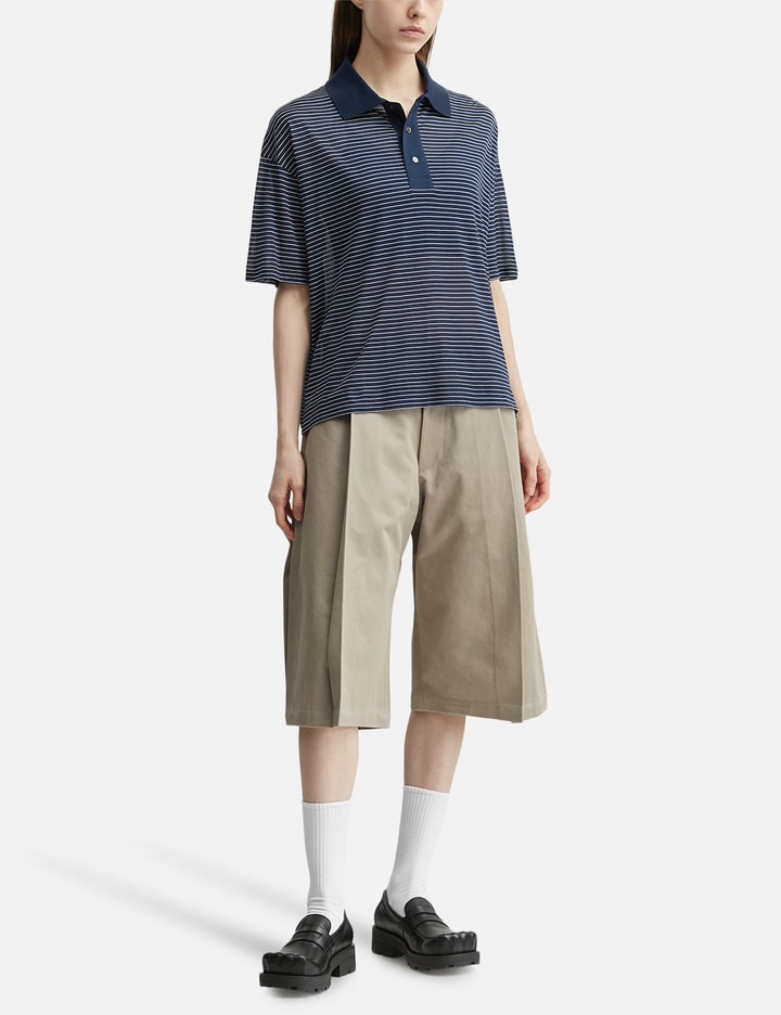 Ami Cotton Striped Ami De Coeur Polo