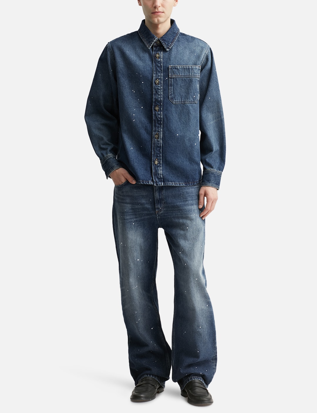THUG CLUB Tribal Tree 青臭い Denim Pants ニキ着用