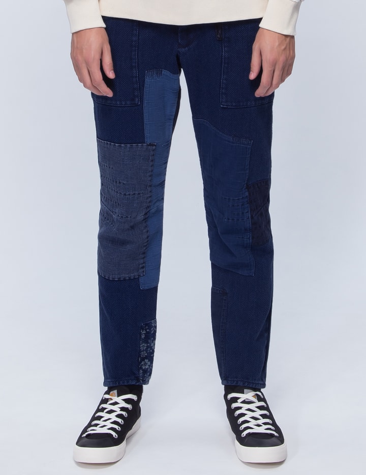 Pure Indigo "sashiko" Hand Patchwork Pants Placeholder Image
