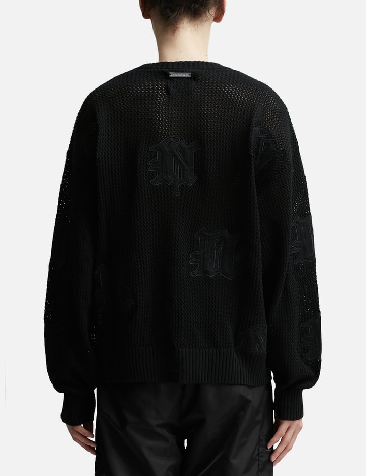 "U&n" Fabric Patch Knit - Black Placeholder Image