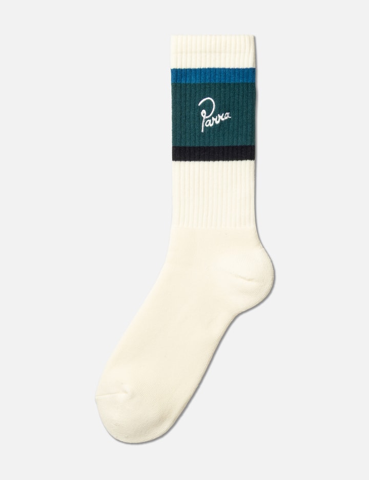 Signature Striped Crew Socks Placeholder Image