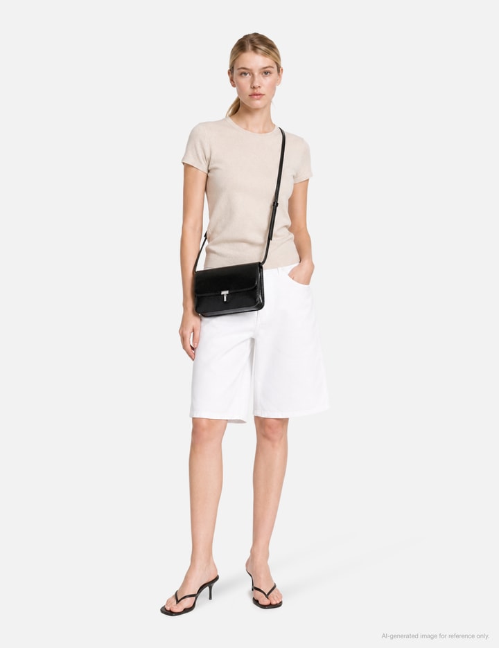 TOTEME T-Lock Grained-Patent Crossbody
