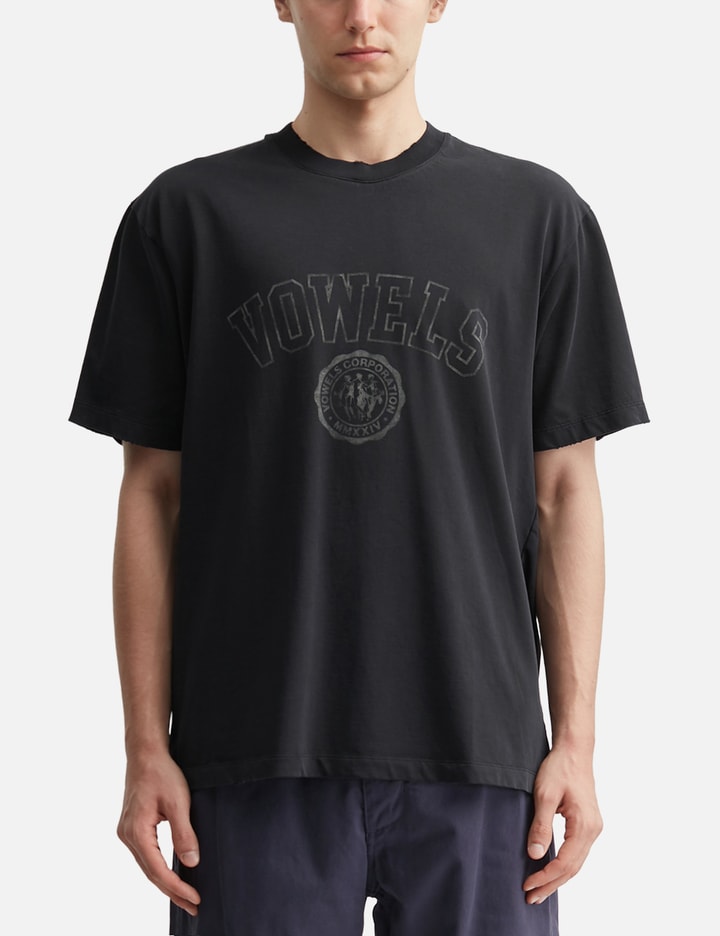 vowels Faded Collegiate Tee