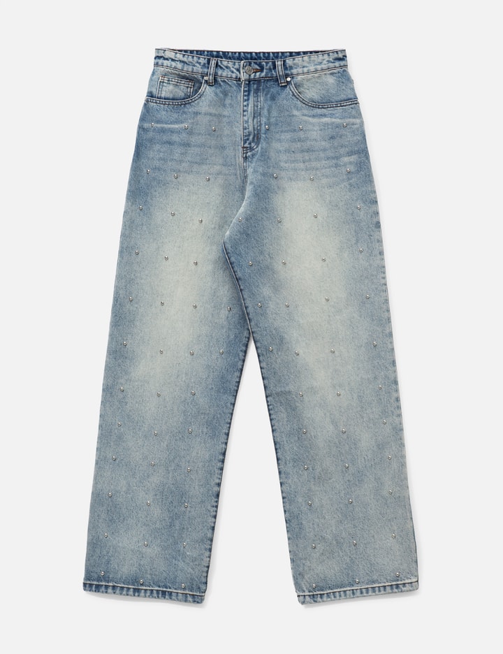 Basketcase Lax, Baggy Studded Denim