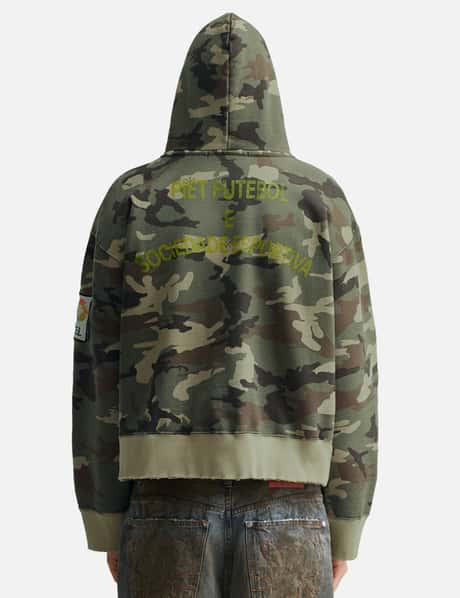 Camo Distressed Hoodie view 13