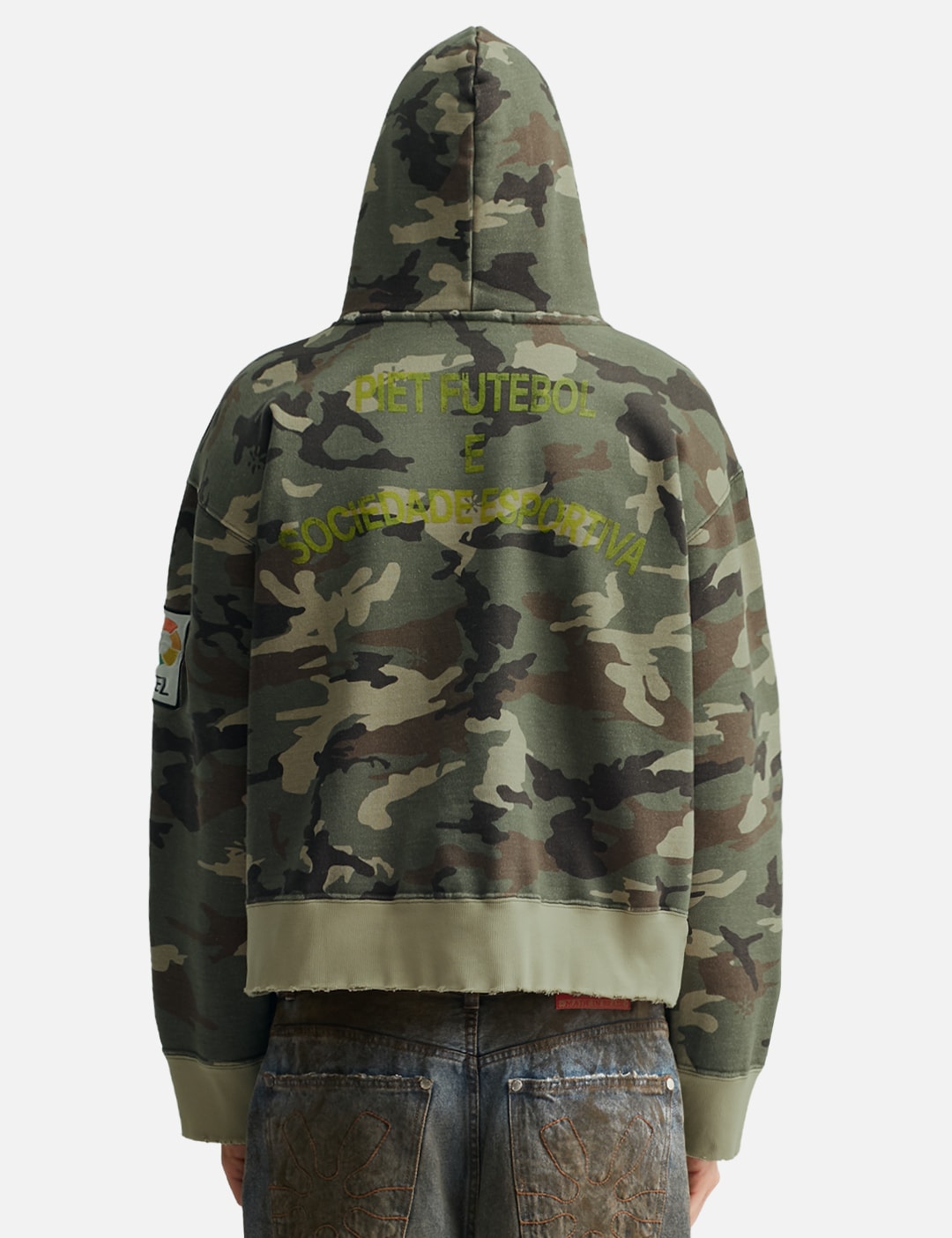 Camo Distressed Hoodie view 14
