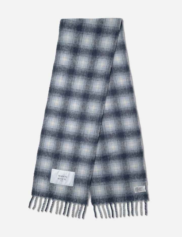 Maison Kitsuné Alpaca Checked Scarf