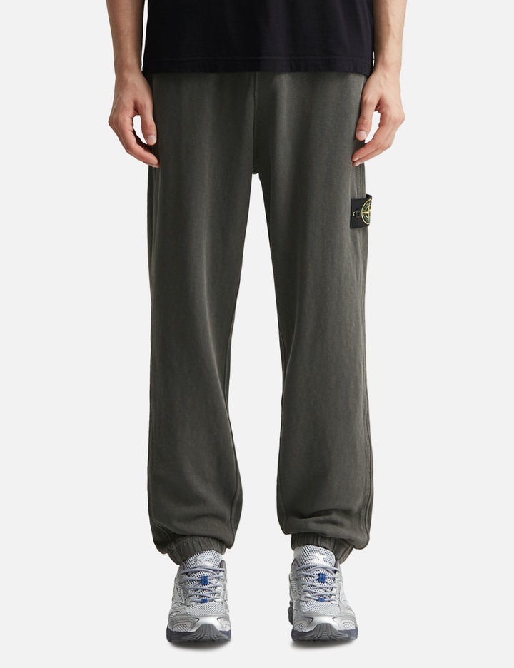 Stone Island Malfilé Cotton  Fleece 'Old' Effect Sweatpants