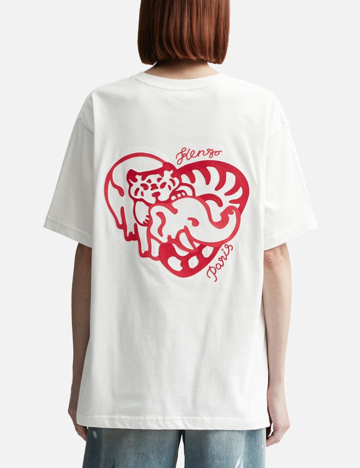 'KENZO HEART' OVERSIZED EMBROIDERED T-SHIRT Placeholder Image