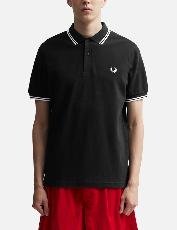 CDG Shirt X Fred Perry Short Sleeve Striped Polo "Strong Will" Placeholder Image