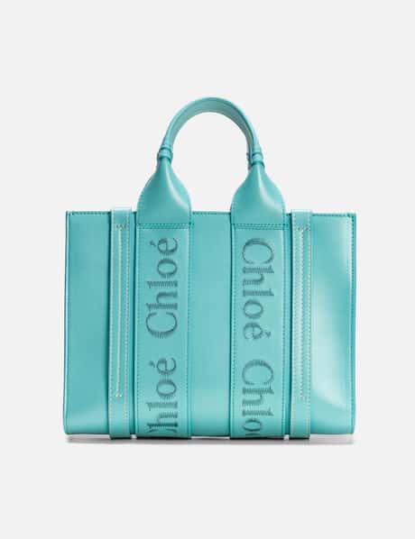 Chloé WOODY LEATHER SMALL TOTE