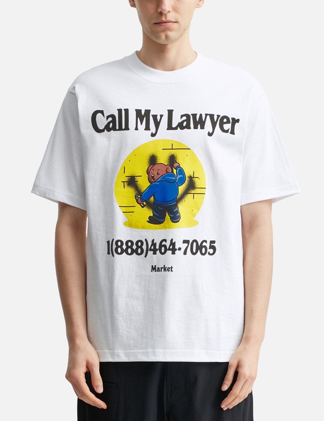 X Smiley Call My Lawyer Bear T-Shirt view 18