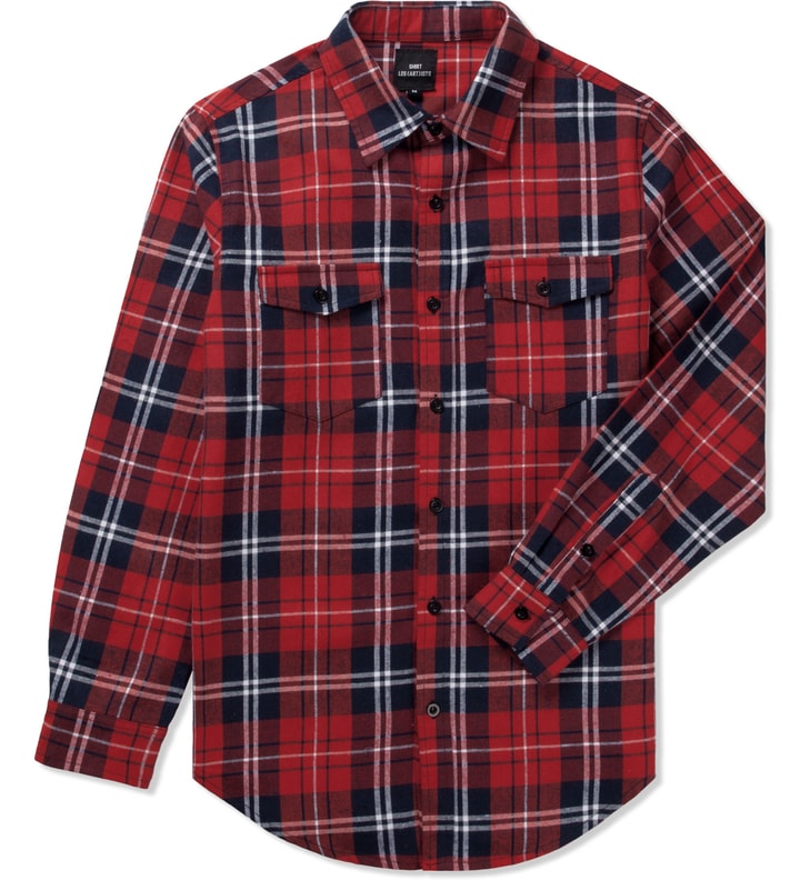 Red Yeezy 77 Flannel Shirt Placeholder Image