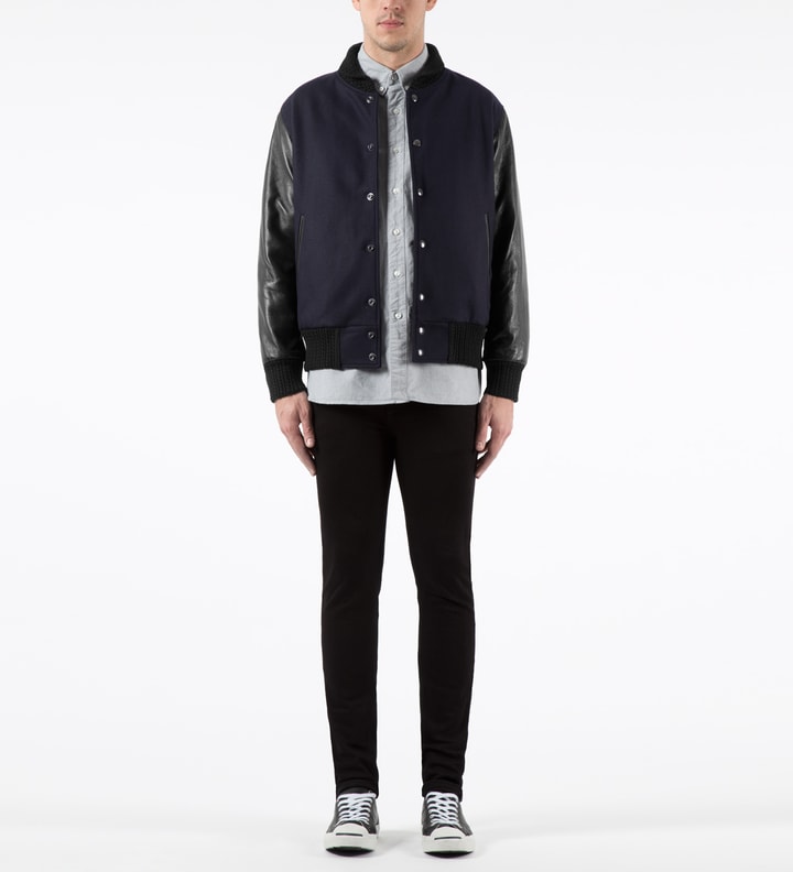 Navy/Black Dan Varsity Jacket Placeholder Image