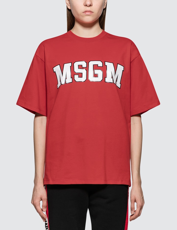 Msgm Logo College Short Sleeve T-Shirt Placeholder Image