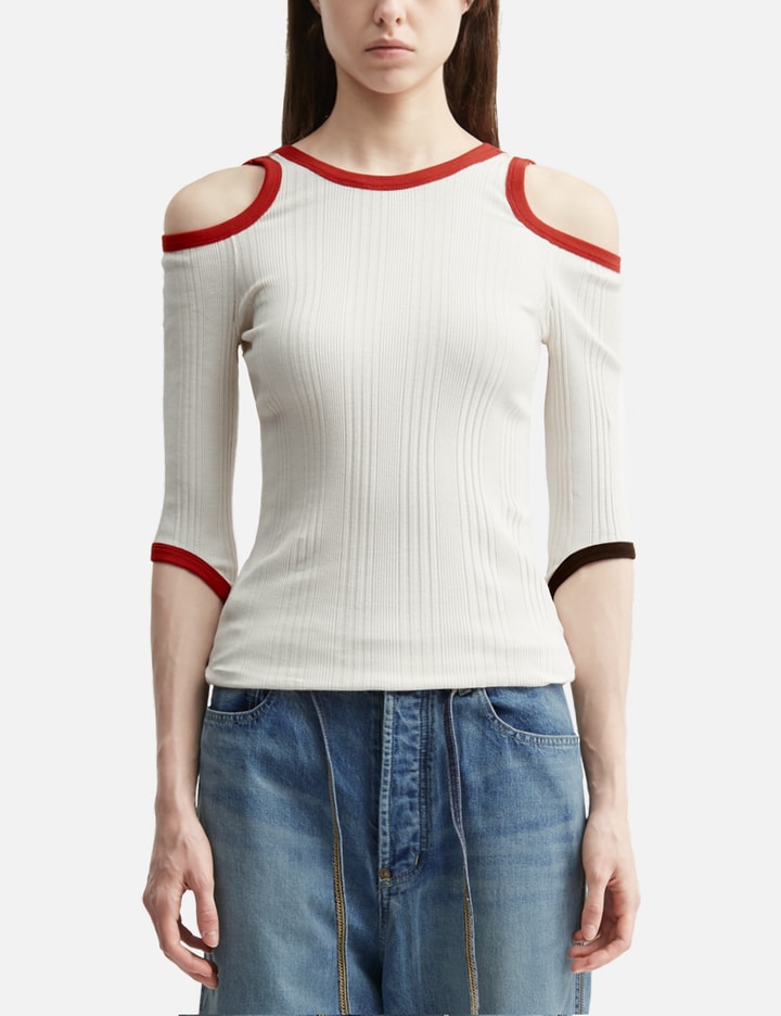 Beautiful People Double-End Suvin Compact Rib Hollow Top