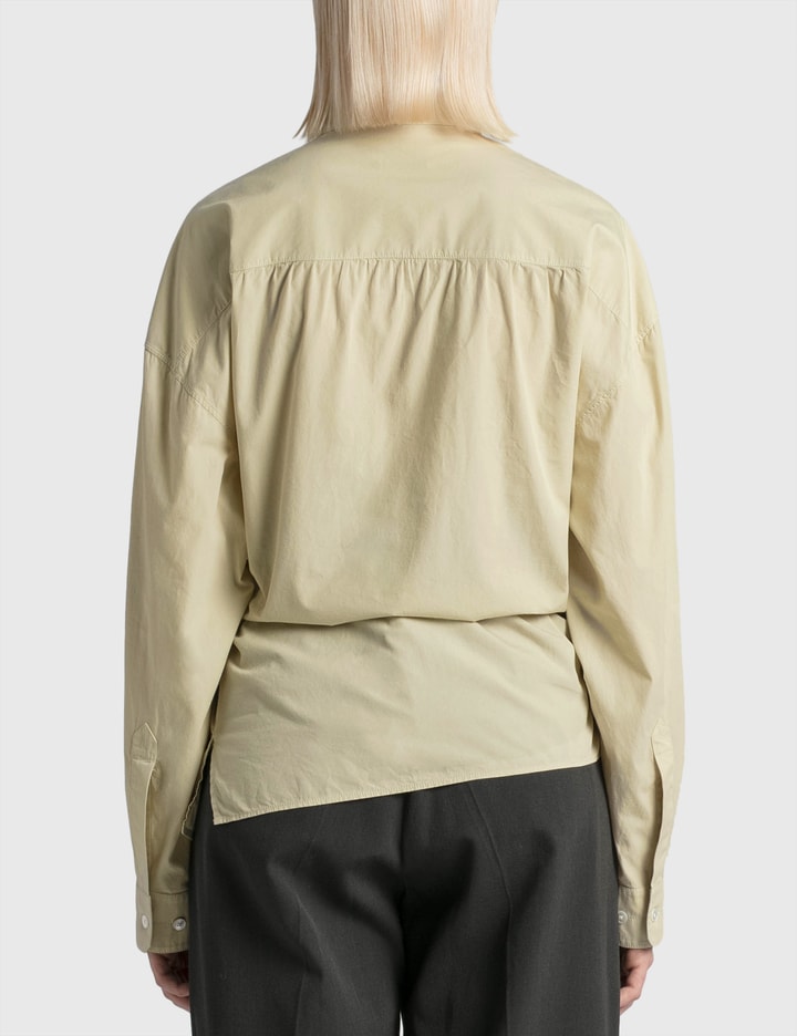 Officer Collar Twisted Shirt Placeholder Image