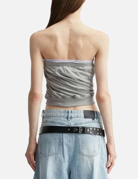 Draped Lace Tube Top view 12