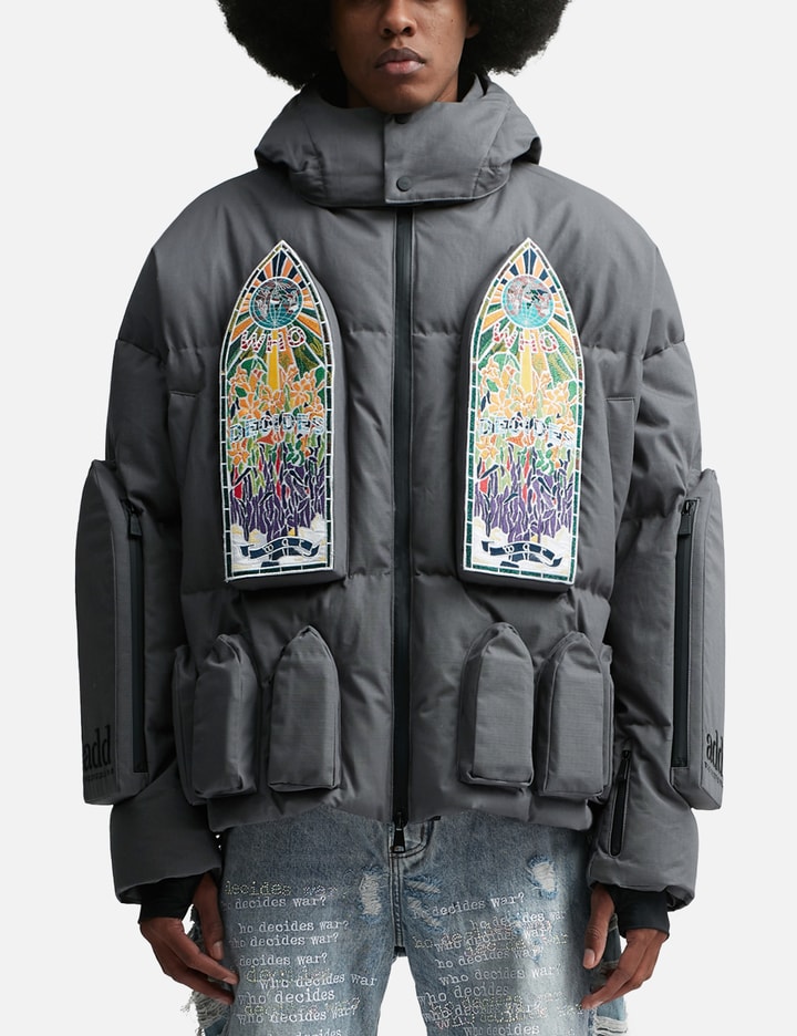 Who Decides War x Add Down Bomber With Detachable Hood Placeholder Image