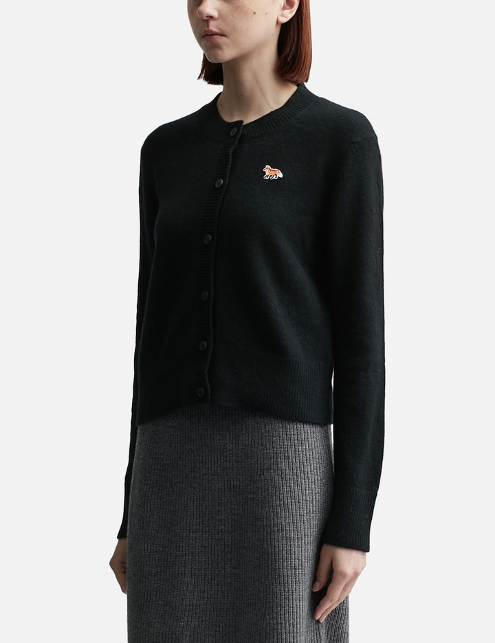 MAISON KITSUNÉ BABY FOX PATCH FITTED CARDIGAN