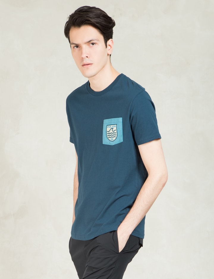 Blue Draplin Patches Pocket T-Shirt Placeholder Image