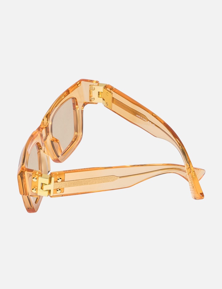 Bottega Veneta Hinge Acetate Square Sunglasses In Orange