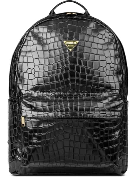 Joyrich - Black Crocodile Pu Backpack | HBX